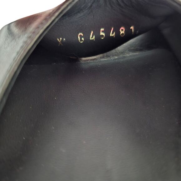 Chanel 24P CC Slingback Heel Sandal Size 38 US 7 7.5 Black Leather Block Heel - Picture 13 of 14